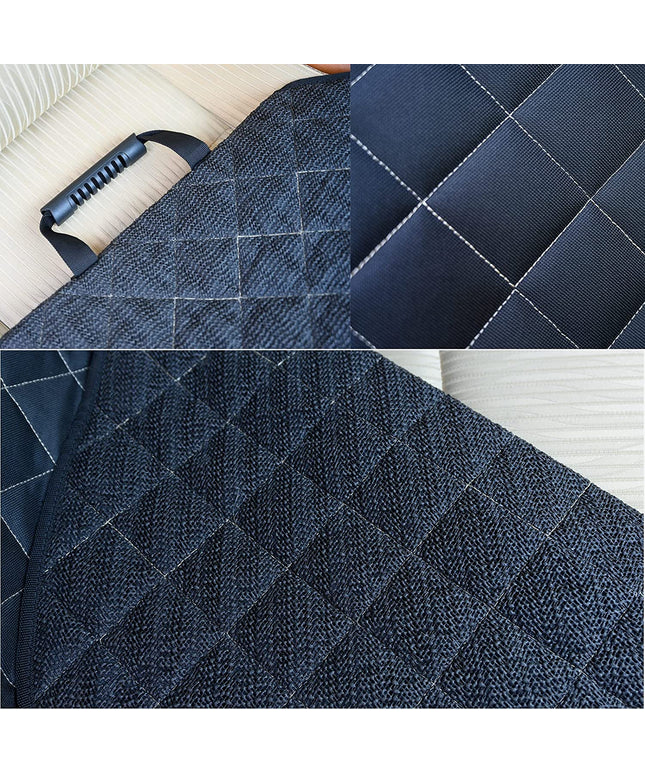 2Pcs Front Seat Covers, Front Dog Car Seat Cover, Durable Pet Car Seat Protectors with Anti-Slip Backing for Car SUV (Black)