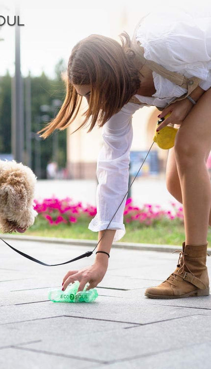 - Dog Poop Bags | Earth-Friendly Disposable Bag | Ultra Thick | Durable | Biodegradable Plant-Based Pet Waste Bags | 100% Compostable | with Leak Proof and Tear Resistant Quality | 13" X 9"