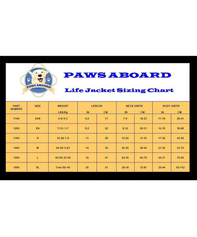 1100 Dog Life Jacket, Neon Yellow - Xx-Small