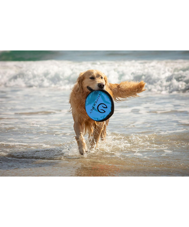 Flippy Flopper 9" Flying Disc Soft Dog Toy, Floats in Water & Safe on Teeth, for All Breeds, Pack of 5 (Colors May Vary)