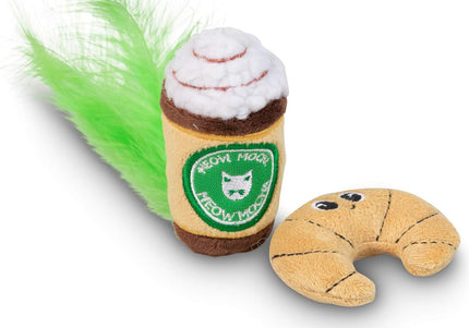 Silly Snacks and Funny Food Crinkle Cuddling Catnip and Silvervine Interactive Cat Toys - Great for Indoor Cats, Kittens or Medium Breeds