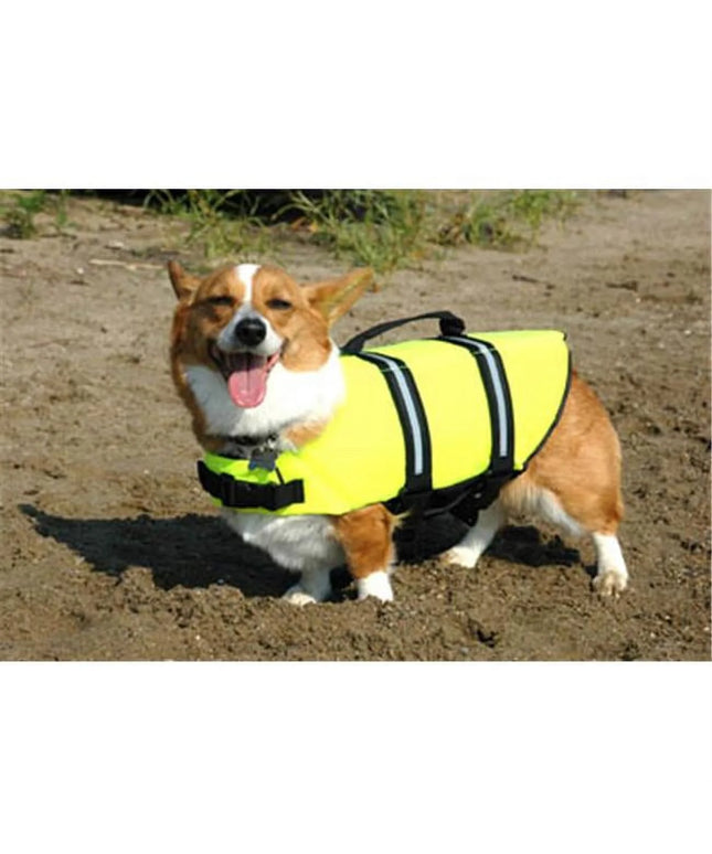 1100 Dog Life Jacket, Neon Yellow - Xx-Small