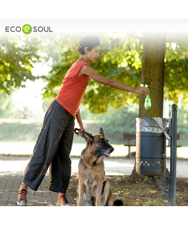 - Dog Poop Bags | Earth-Friendly Disposable Bag | Ultra Thick | Durable | Biodegradable Plant-Based Pet Waste Bags | 100% Compostable | with Leak Proof and Tear Resistant Quality | 13" X 9"