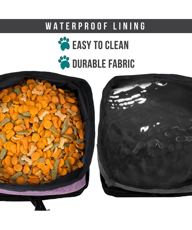 Travel Collapsible Dog Bowl Foldable Expand Water Dish for Pet Cat Food Hiking